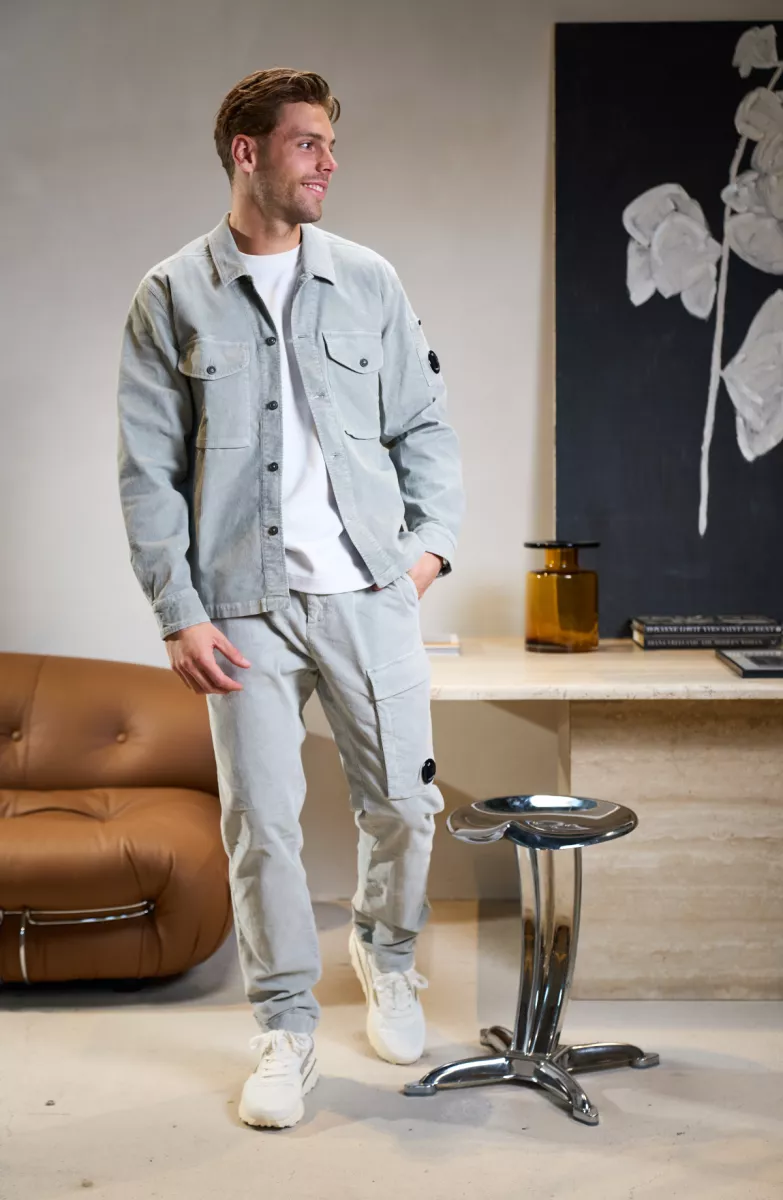 C.P. Company Broek cargo corduroy - Grijs 5 C.P. Company C.P. Company Broek cargo corduroy - Grijs