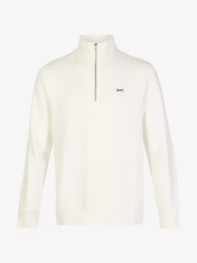 Denham Denham SCISSOR HALF ZIP GDBS - Ecru