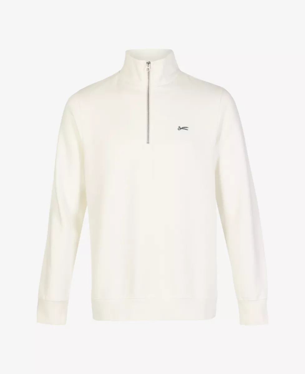 Denham SCISSOR HALF ZIP GDBS - Ecru 1 Denham Denham SCISSOR HALF ZIP GDBS - Ecru