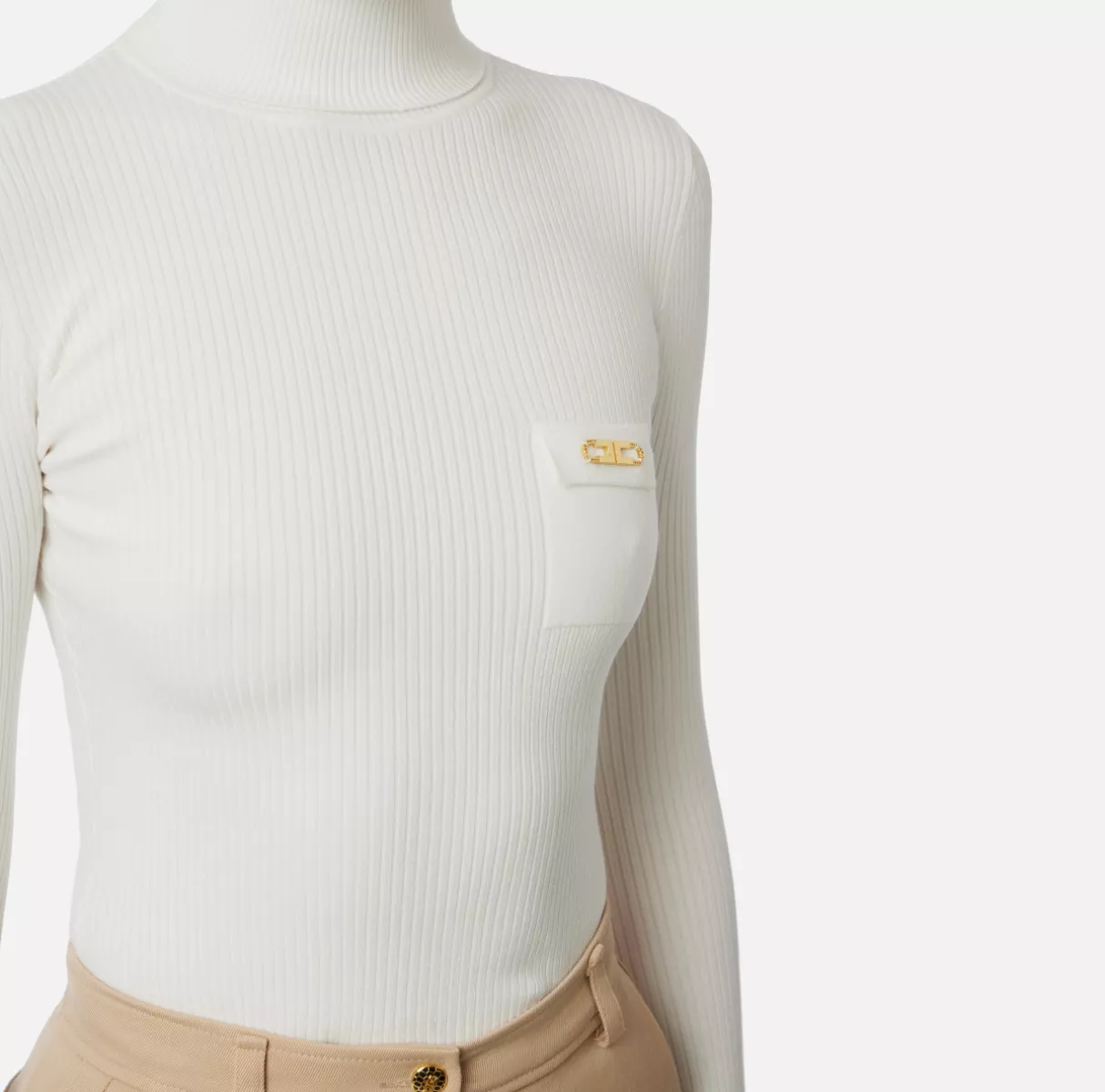 Elisabetta Franchi Trui - Ecru 3 Elisabetta Franchi Elisabetta Franchi Trui - Ecru