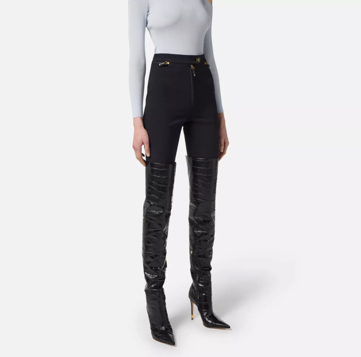 Elisabetta Franchi Pantalon - Zwart 3 Elisabetta Franchi Elisabetta Franchi Pantalon - Zwart