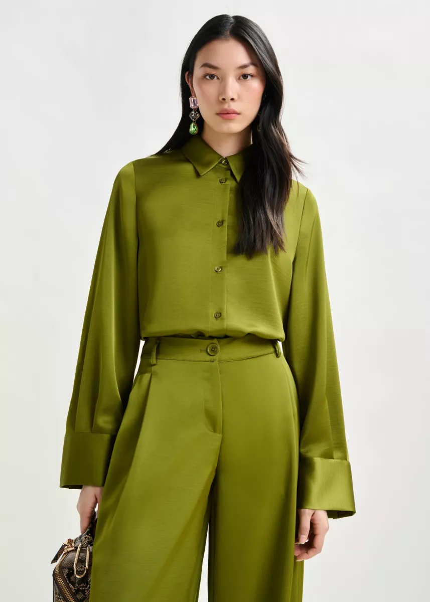 Essentiel Blouse - Middelgroen 2 Essentiel Essentiel Blouse - Middelgroen