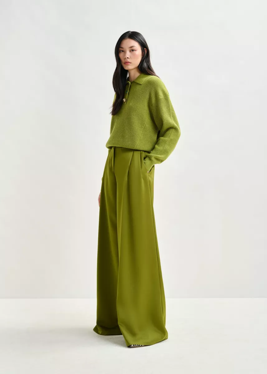 Essentiel Broek - Middelgroen 4 Essentiel Essentiel Broek - Middelgroen