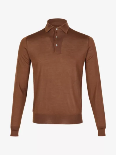 Filippo de Laurentiis Filippo de Laurentiis Pullover Polo - Middelbruin