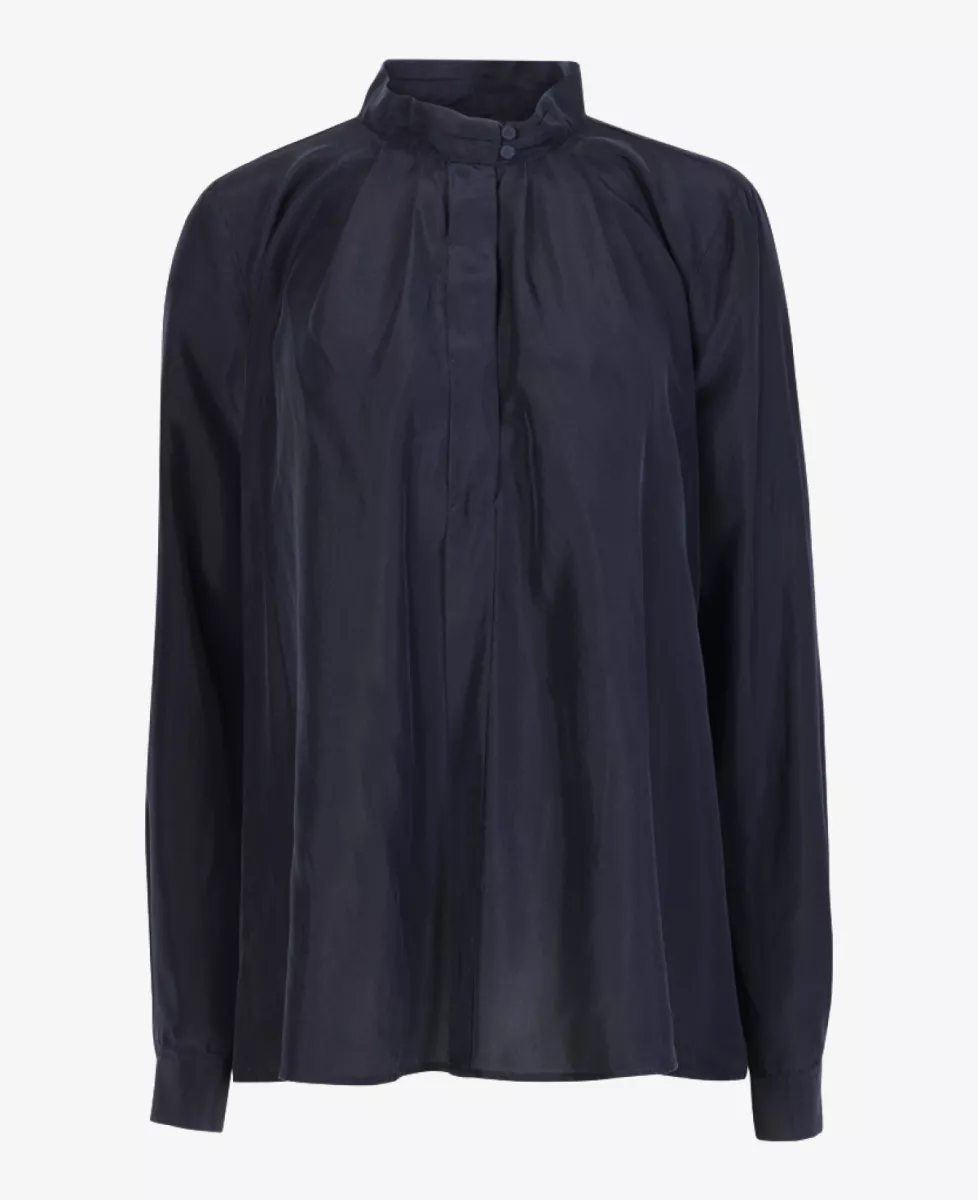 Forte Forte Blouse - Donkerblauw 1 Forte Forte Forte Forte Blouse - Donkerblauw