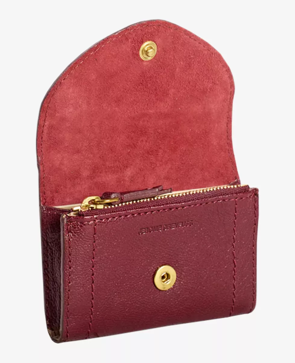 Jerome Dreyfuss Portemonnee - Bordeaux 2 Jerome Dreyfuss Jerome Dreyfuss Portemonnee - Bordeaux