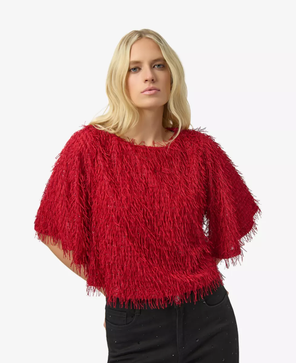 Joseph Ribkoff Top - Rood 2 Joseph Ribkoff Joseph Ribkoff Top - Rood