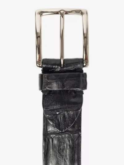 Leather Company Leather Company riem kaaiman - Zwart