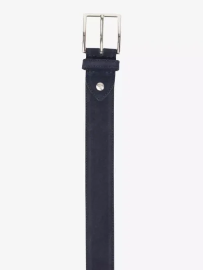 Leather Company Leather Company riem - Donkerblauw