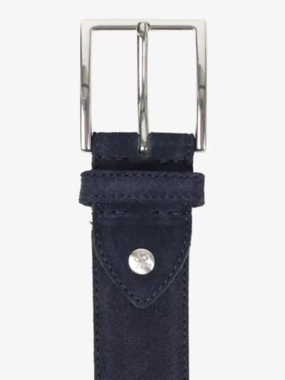 Leather Company Leather Company riem - Donkerblauw