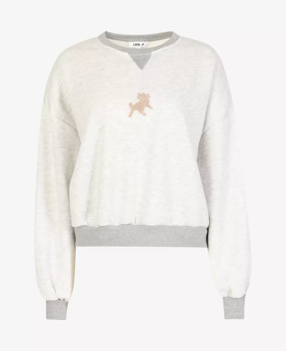 Lois Sweater - Lichtgrijs 1 Lois Lois Sweater - Lichtgrijs