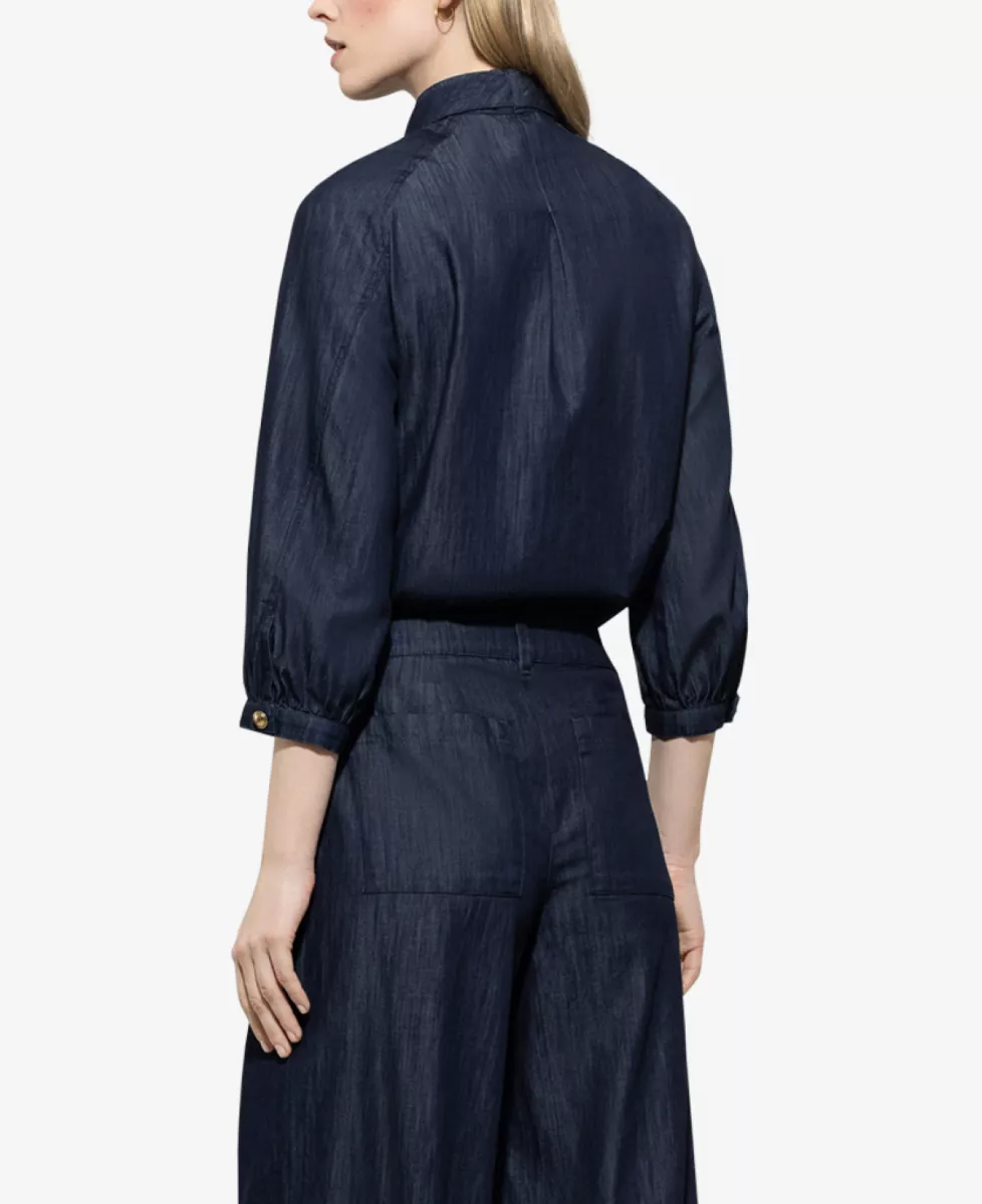 Luisa Cerano Denim-Bluse mit Schluppe - **00 5 Luisa Cerano Luisa Cerano Denim-Bluse mit Schluppe - **00