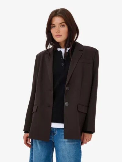 My Essential Wardrobe My Essential Wardrobe Blazer - Donkerbruin