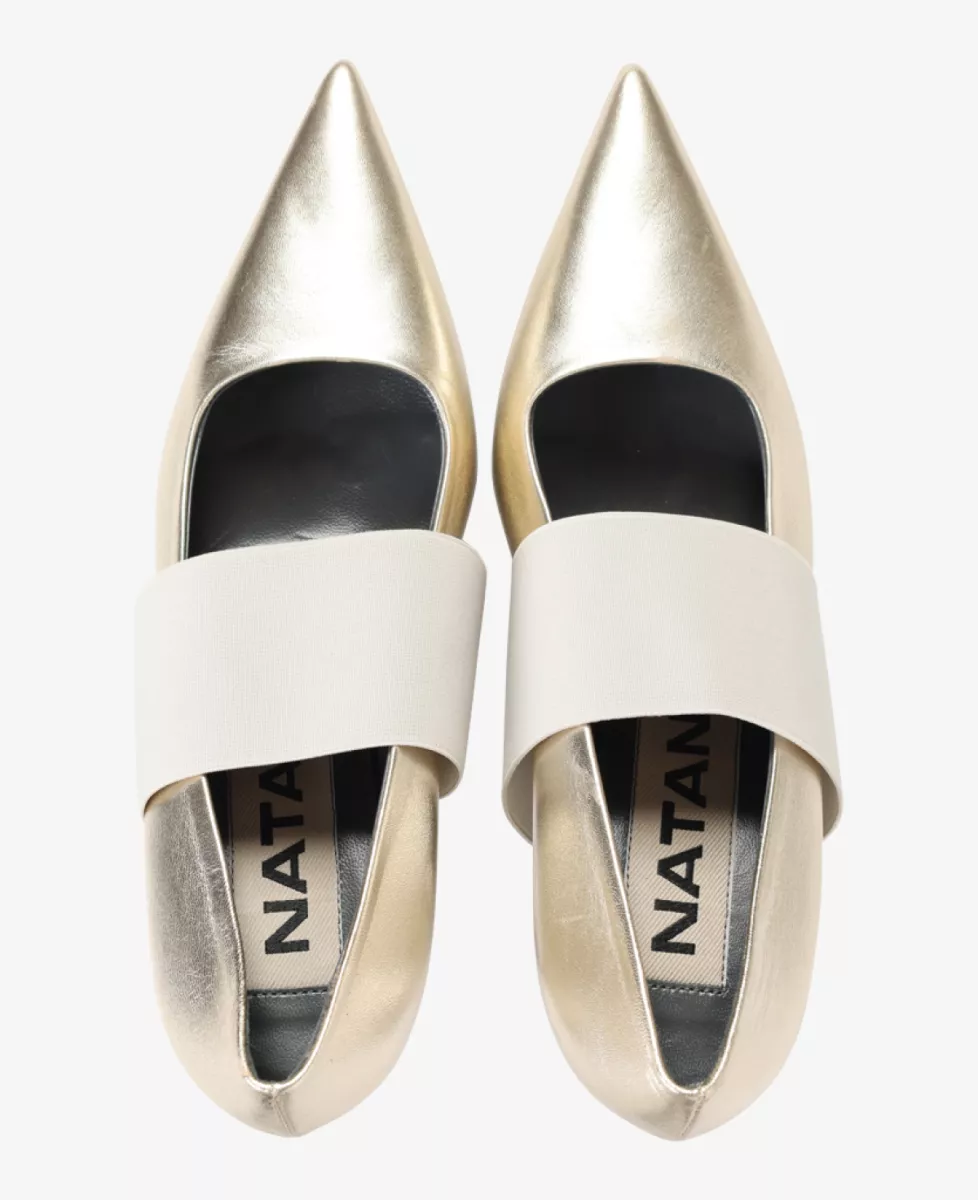 NATAN pump met elastiek - Goud 4 NATAN NATAN pump met elastiek - Goud