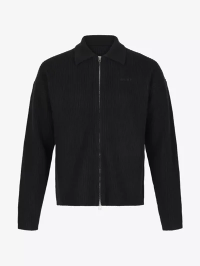 Olaf Olaf Knitted Zip Cardigan - Zwart