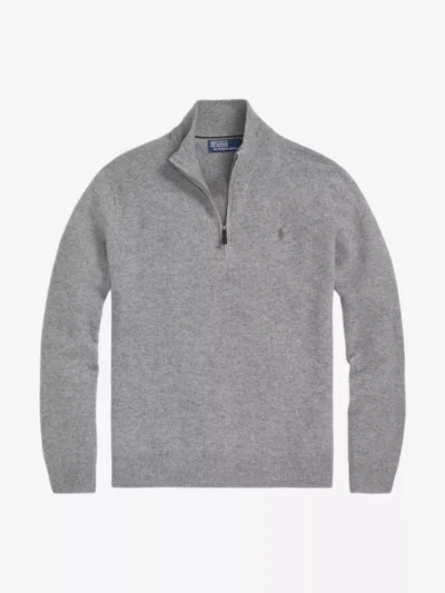 Ralph Lauren Ralph Lauren Trui halfzip - Lichtgrijs