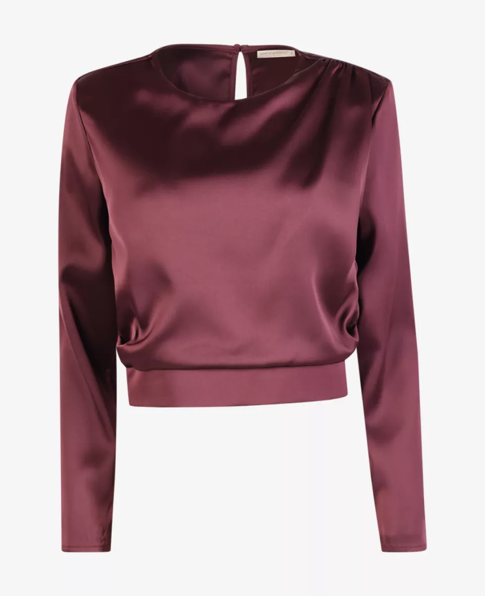 Rinascimento Blouse - Bordeaux 1 Rinascimento Rinascimento Blouse - Bordeaux
