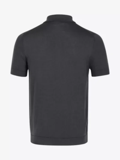 Seven Dials Seven Dials Knitted polo - Donkergrijs