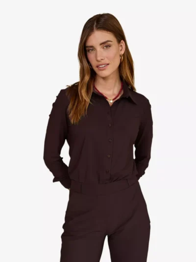Studio Anneloes Studio Anneloes Blouse - Donkerbruin