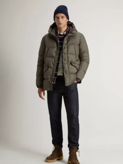 Woolrich Woolrich Jack halflang - Groen