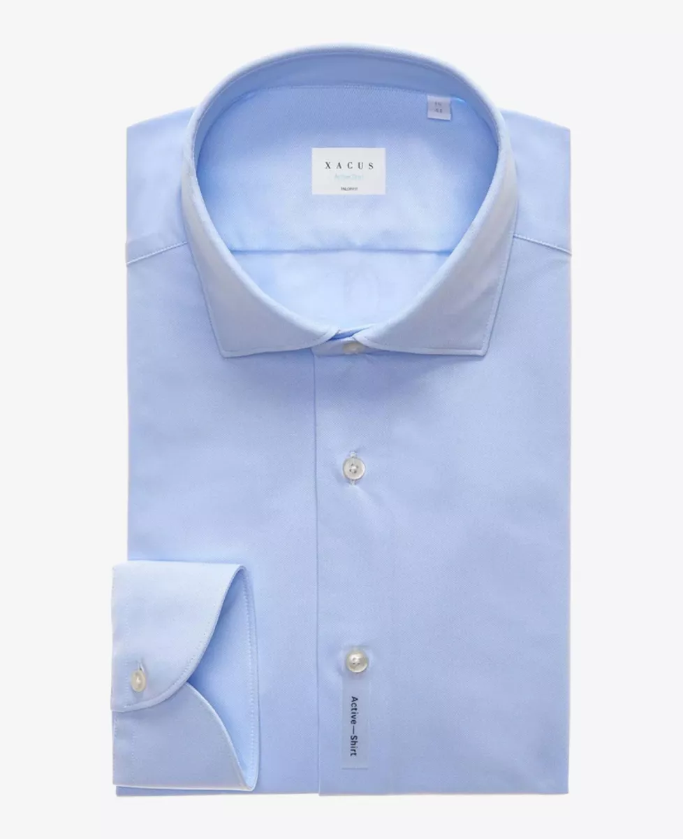Xacus Dress Shirt Active - Lichtblauw 1 Xacus Xacus Dress Shirt Active - Lichtblauw