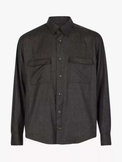 Xacus Xacus Overshirt Merino - Donkerbruin