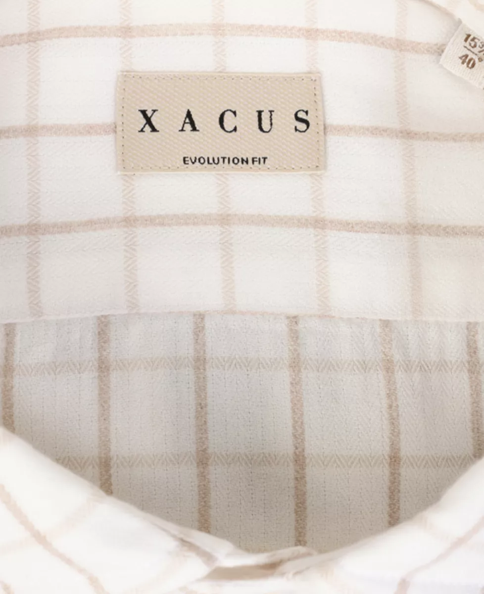 Xacus Flannel Shirt - Ecru 3 Xacus Xacus Flannel Shirt - Ecru