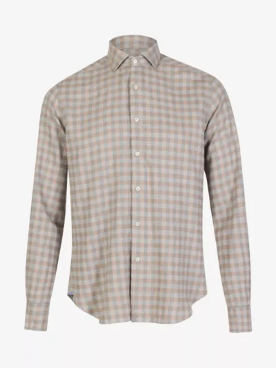 Xacus Xacus Flannel Shirt - Middelbruin