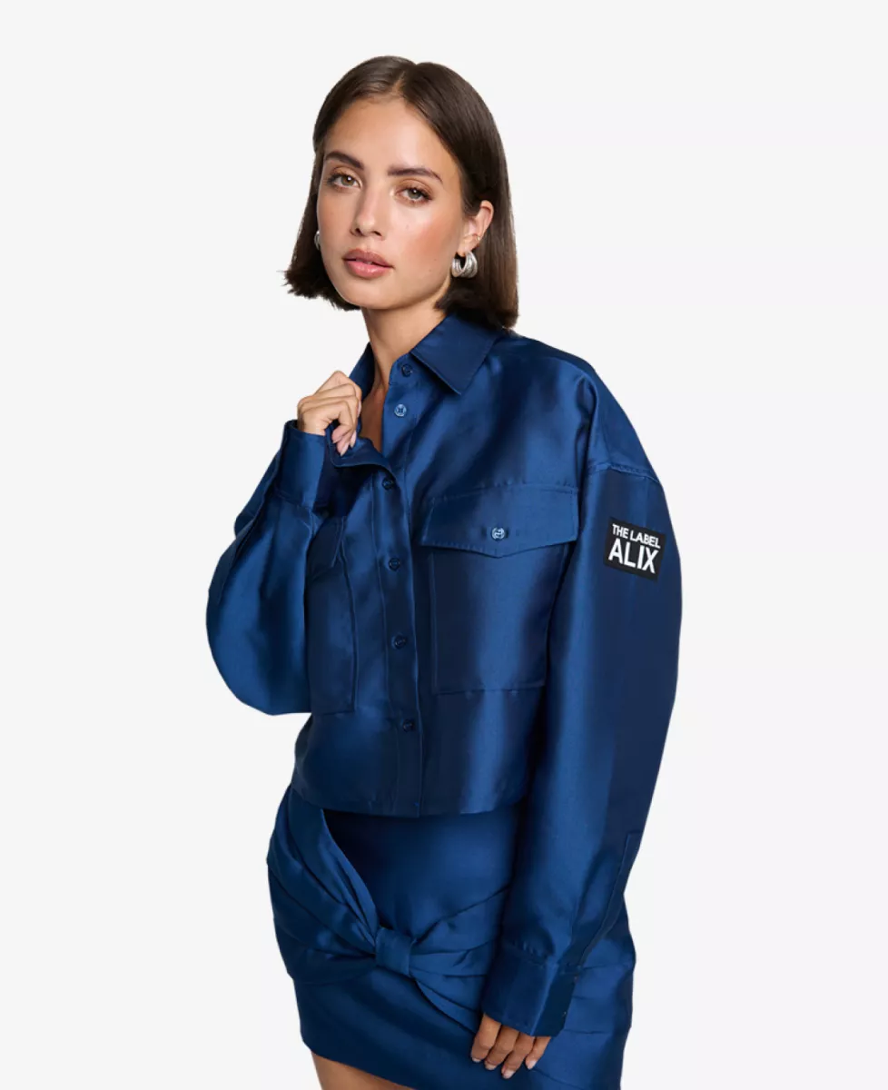 Alix The Label Blouse - Royal 2 Alix The Label Alix The Label Blouse - Royal