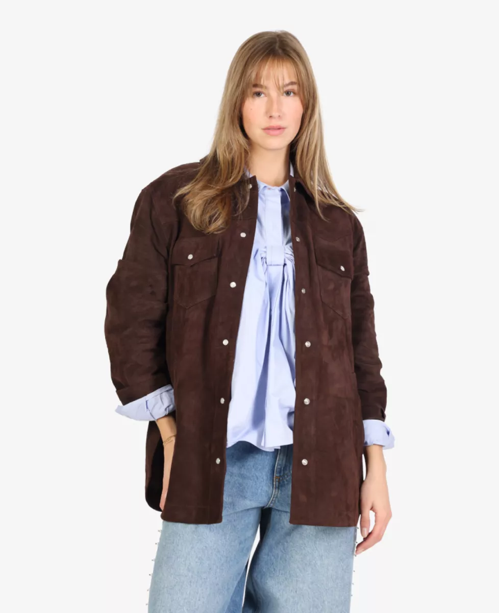 Alter Ego Blouse - Donkerbruin 2 Alter Ego Alter Ego Blouse - Donkerbruin