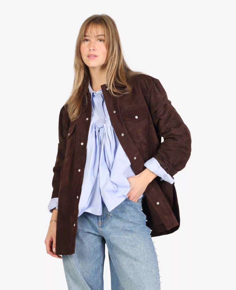 Alter Ego Blouse - Donkerbruin 3 Alter Ego Alter Ego Blouse - Donkerbruin