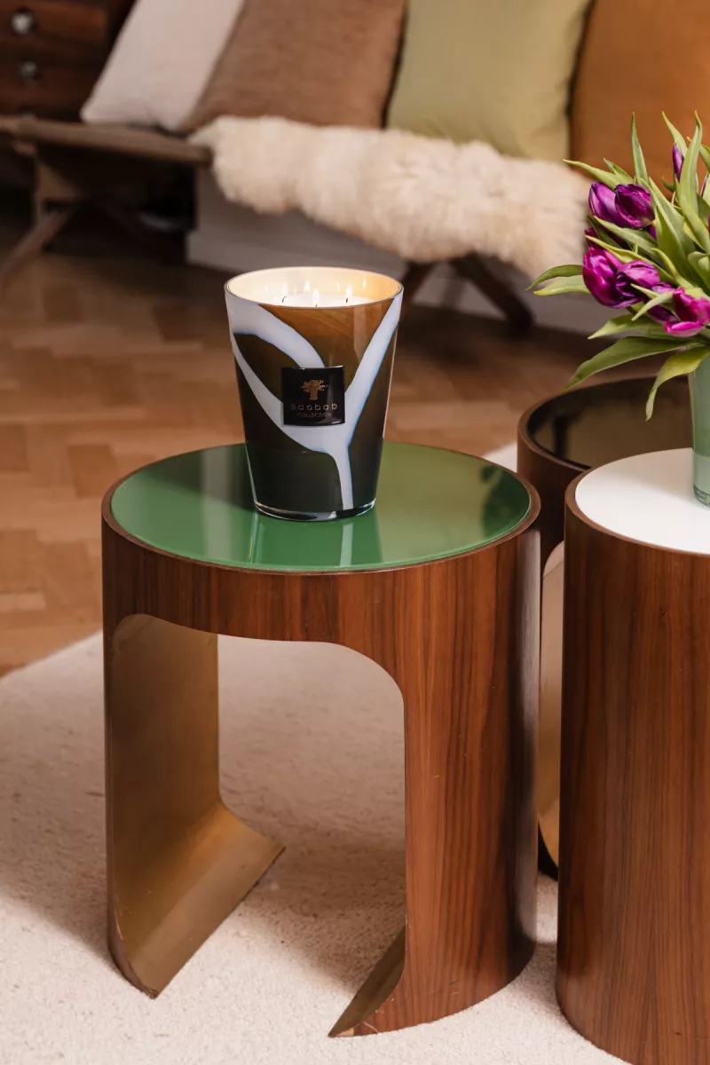 Baobab Geurkaars - Stones agate 3 Baobab Baobab Kaars - Khaki