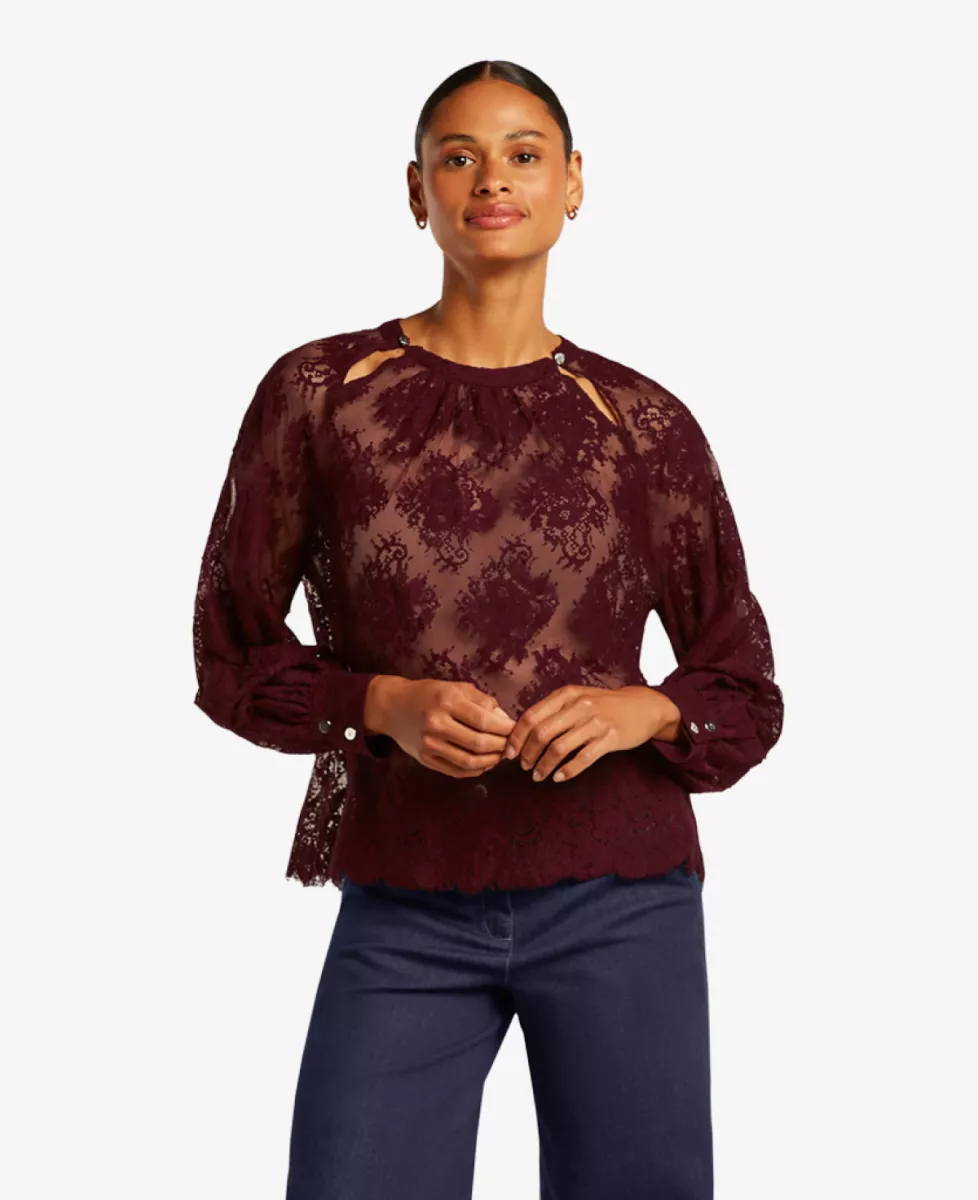 Beaumont Blouse - Bordeaux 2 Beaumont Beaumont Blouse - Bordeaux