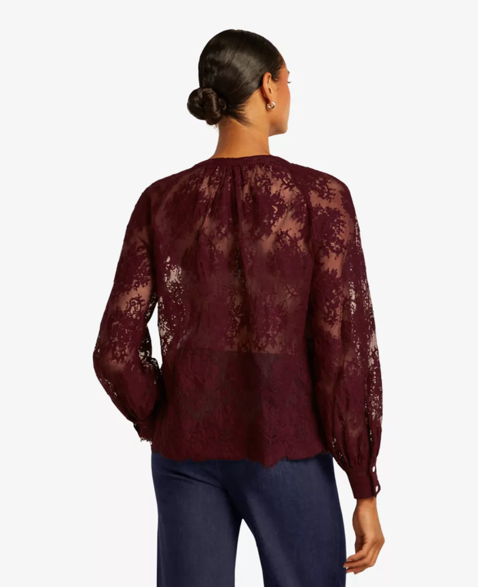 Beaumont Blouse - Bordeaux 4 Beaumont Beaumont Blouse - Bordeaux