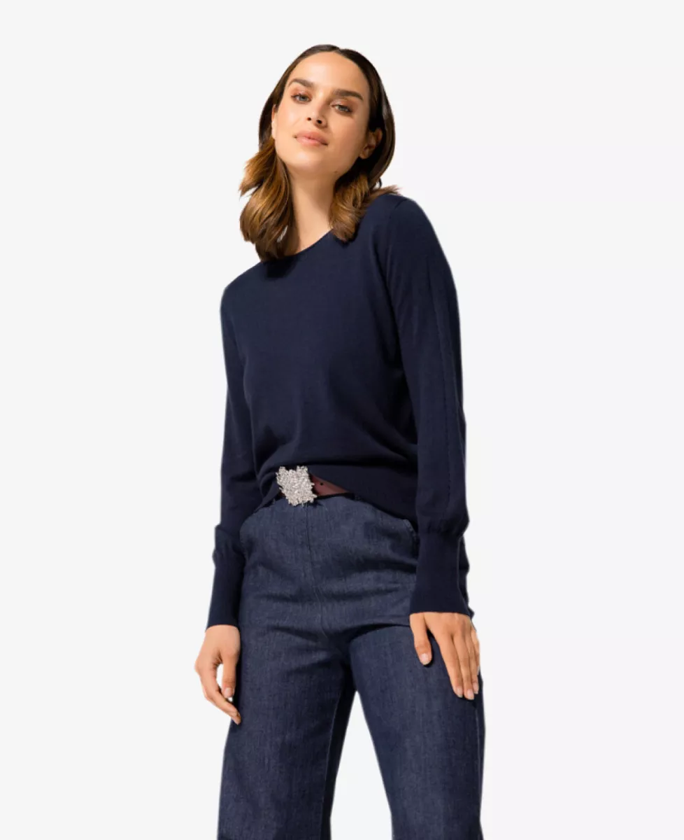 Caroline Biss Trui - Blauw 2 Caroline Biss Caroline Biss Trui - Blauw