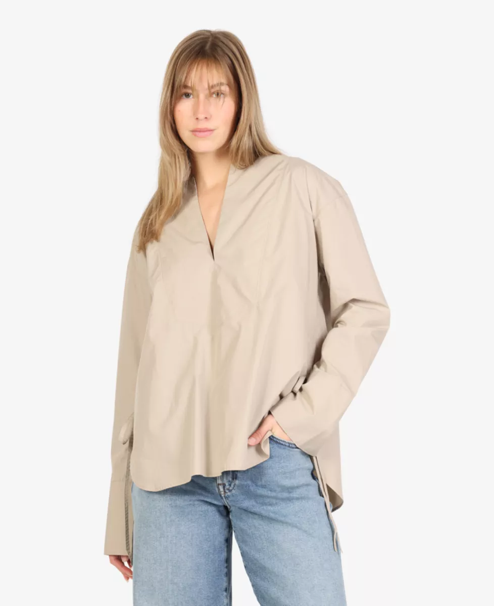 Closed Blouse - Middelbruin 2 Closed Closed Blouse - Middelbruin