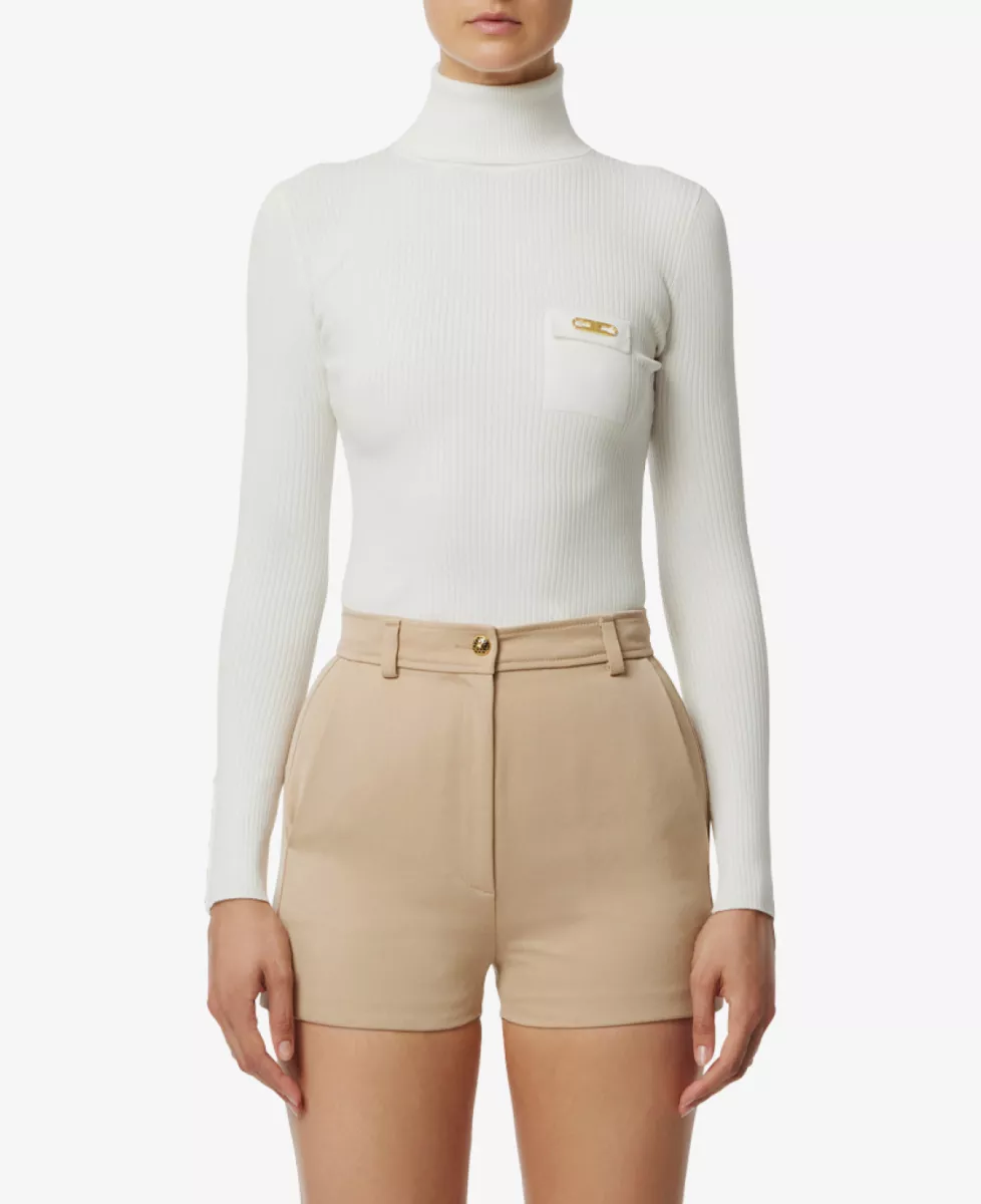 Elisabetta Franchi Trui - Ecru 2 Elisabetta Franchi Elisabetta Franchi Trui - Ecru
