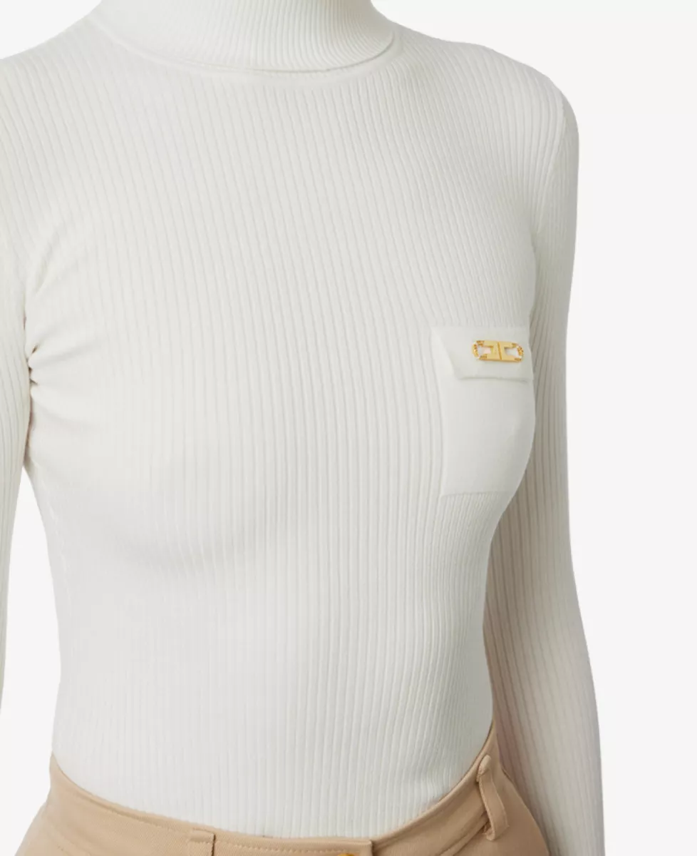 Elisabetta Franchi Trui - Ecru 3 Elisabetta Franchi Elisabetta Franchi Trui - Ecru