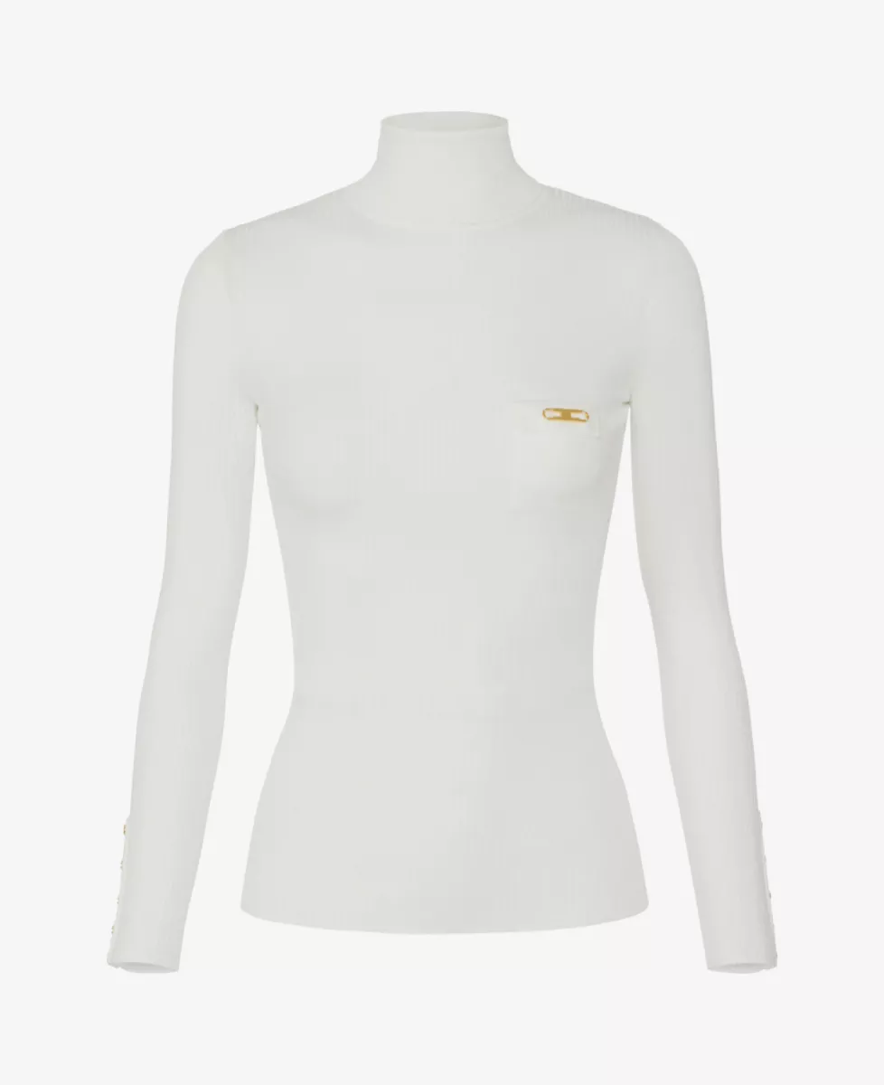Elisabetta Franchi Trui - Ecru 1 Elisabetta Franchi Elisabetta Franchi Trui - Ecru