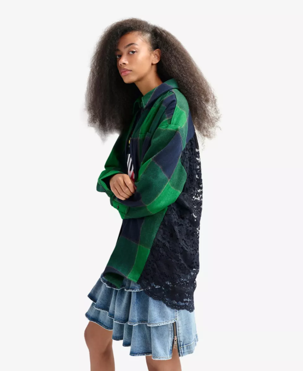 Essentiel Blouse - Donkergroen 4 Essentiel Essentiel Blouse - Donkergroen