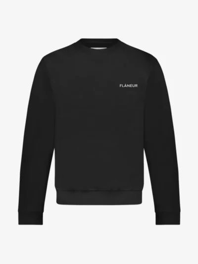 Flâneur Flâneur Logo Sweater - Zwart