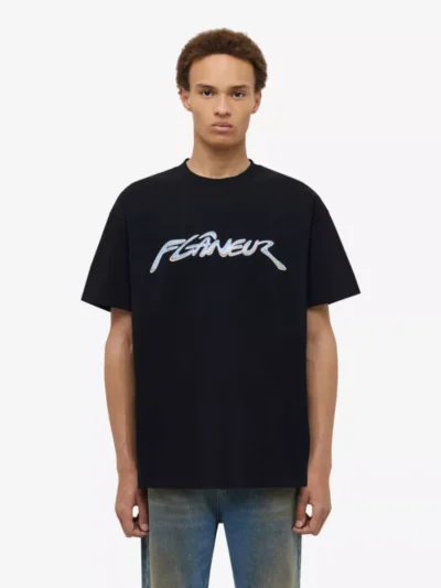 Flâneur Flâneur T-shirt - Zwart