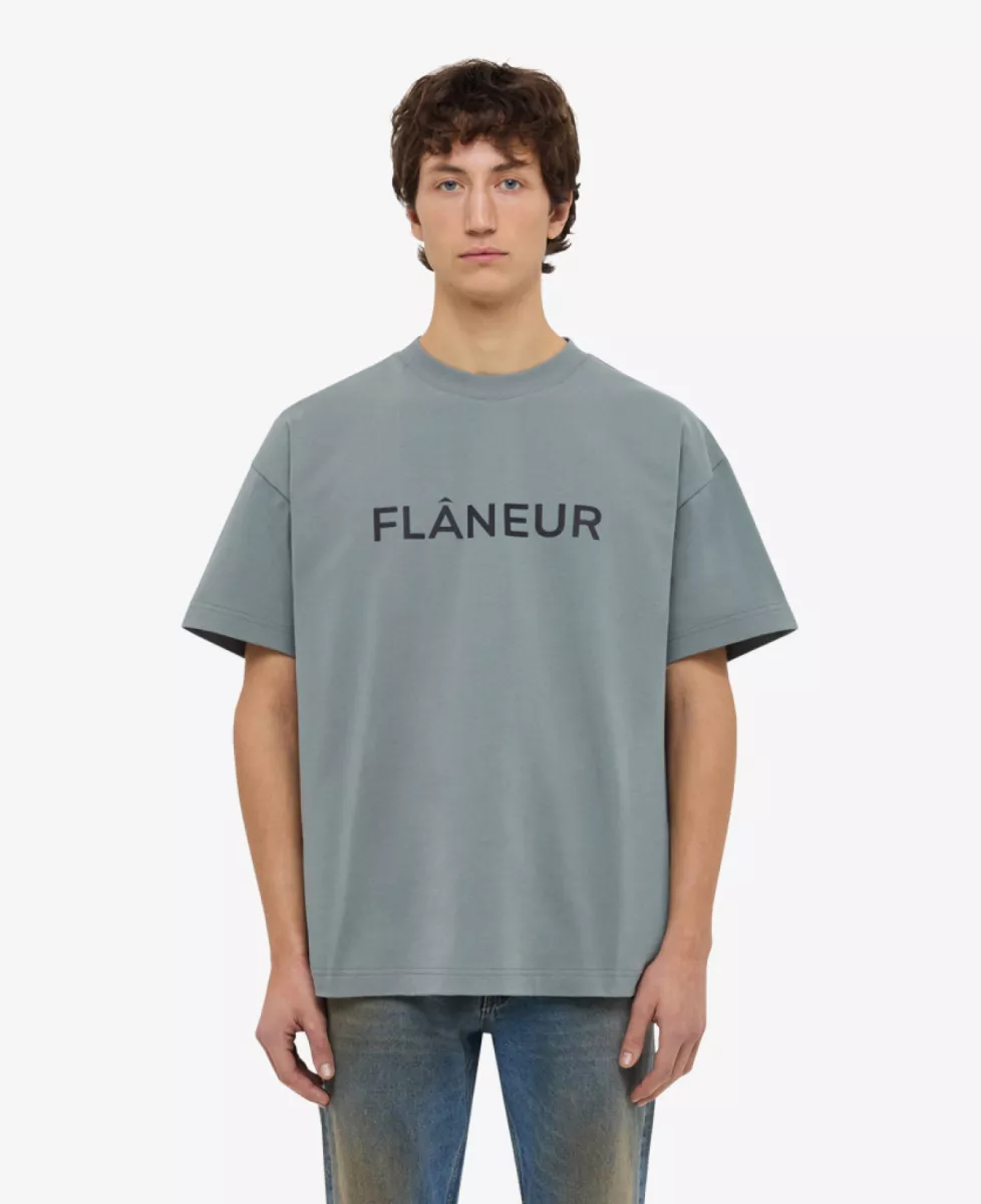 Flâneur T-shirt - Middelgrijs 2 Flâneur Flâneur T-shirt - Middelgrijs