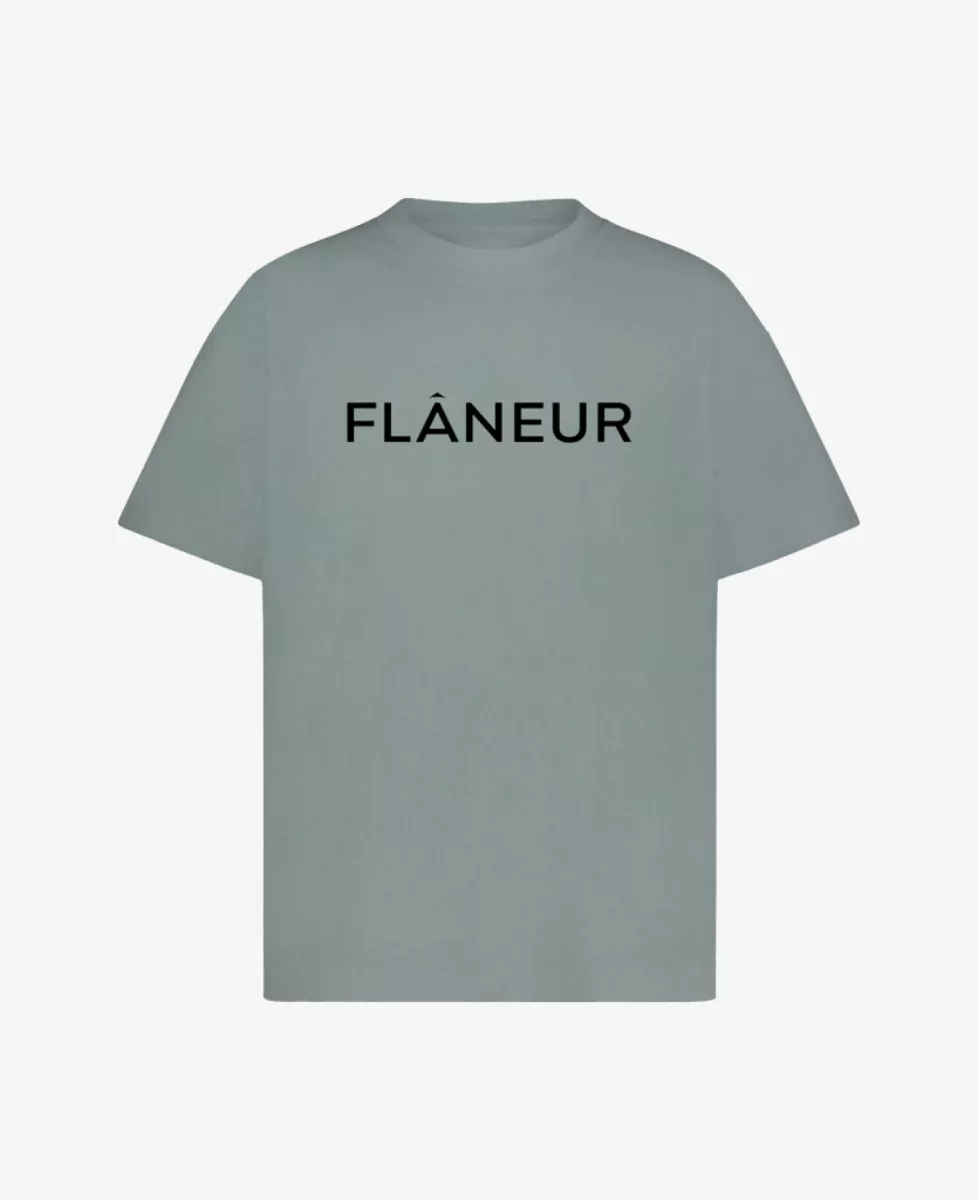 Flâneur T-shirt - Middelgrijs 1 Flâneur Flâneur T-shirt - Middelgrijs