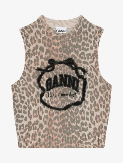 Ganni Ganni Spencer - Bruin