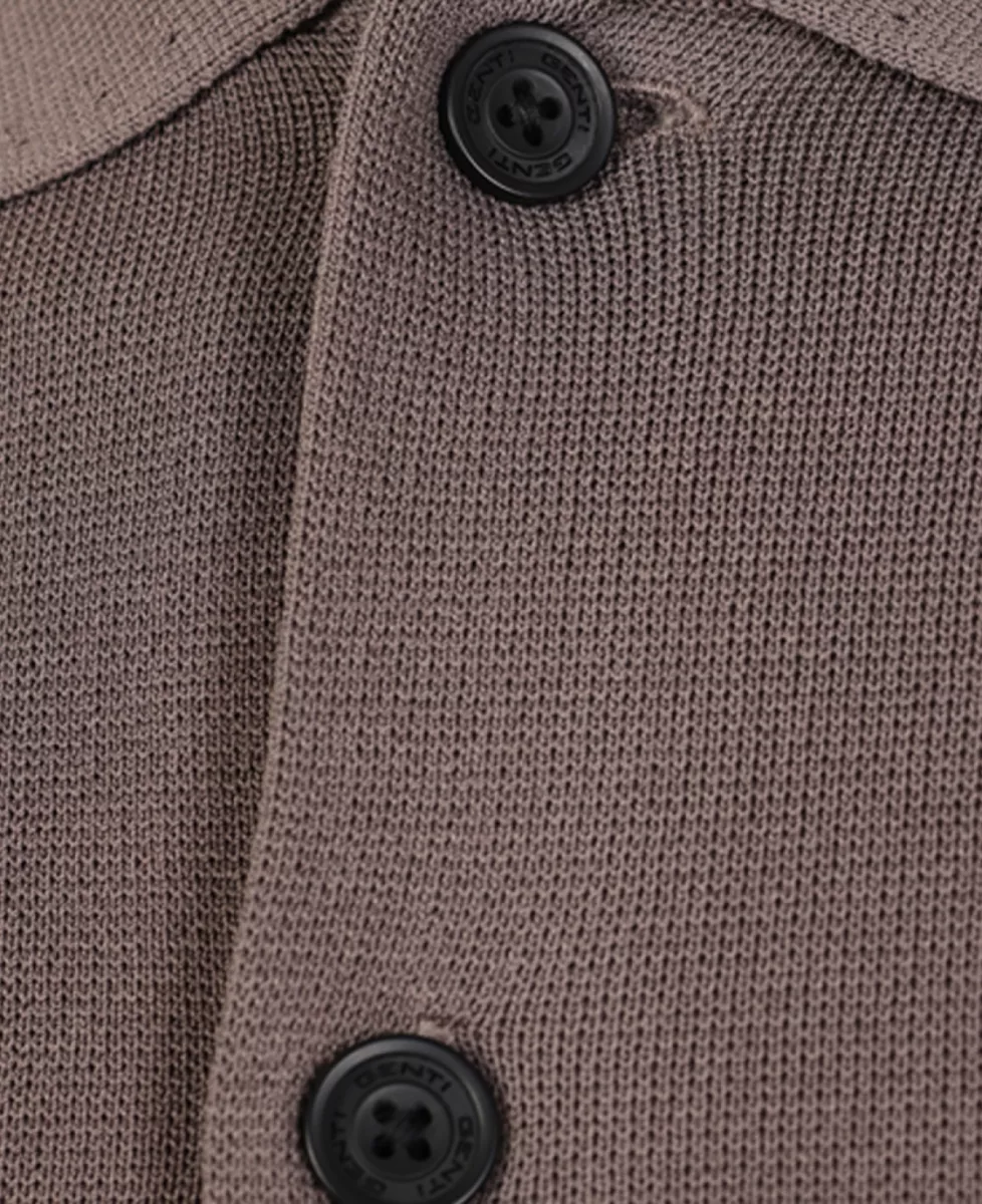 Genti Vest knopen - Taupe 4 Genti Genti Vest knopen - Taupe