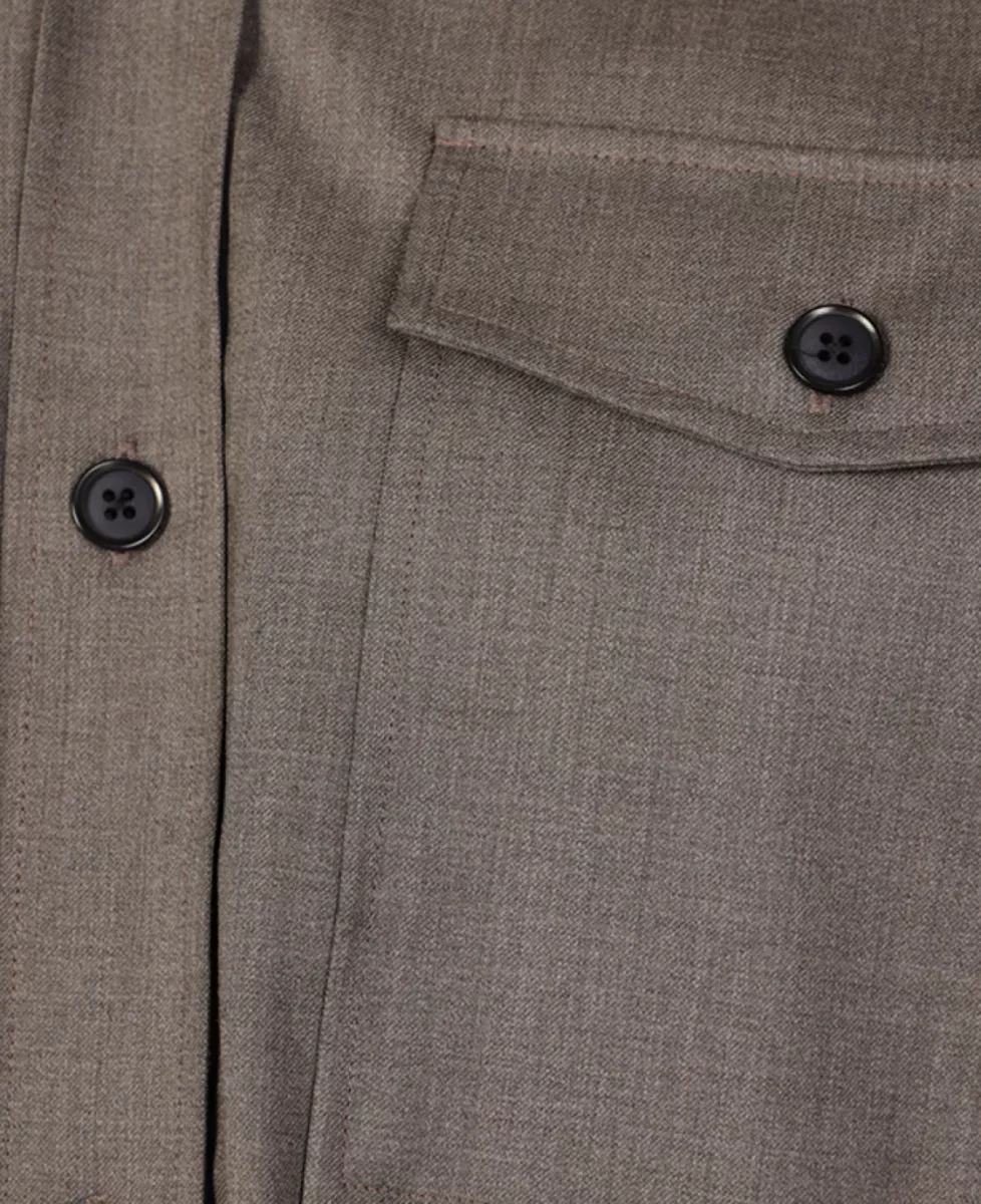 Genti Overshirt - Taupe 3 Genti Genti Overshirt - Taupe