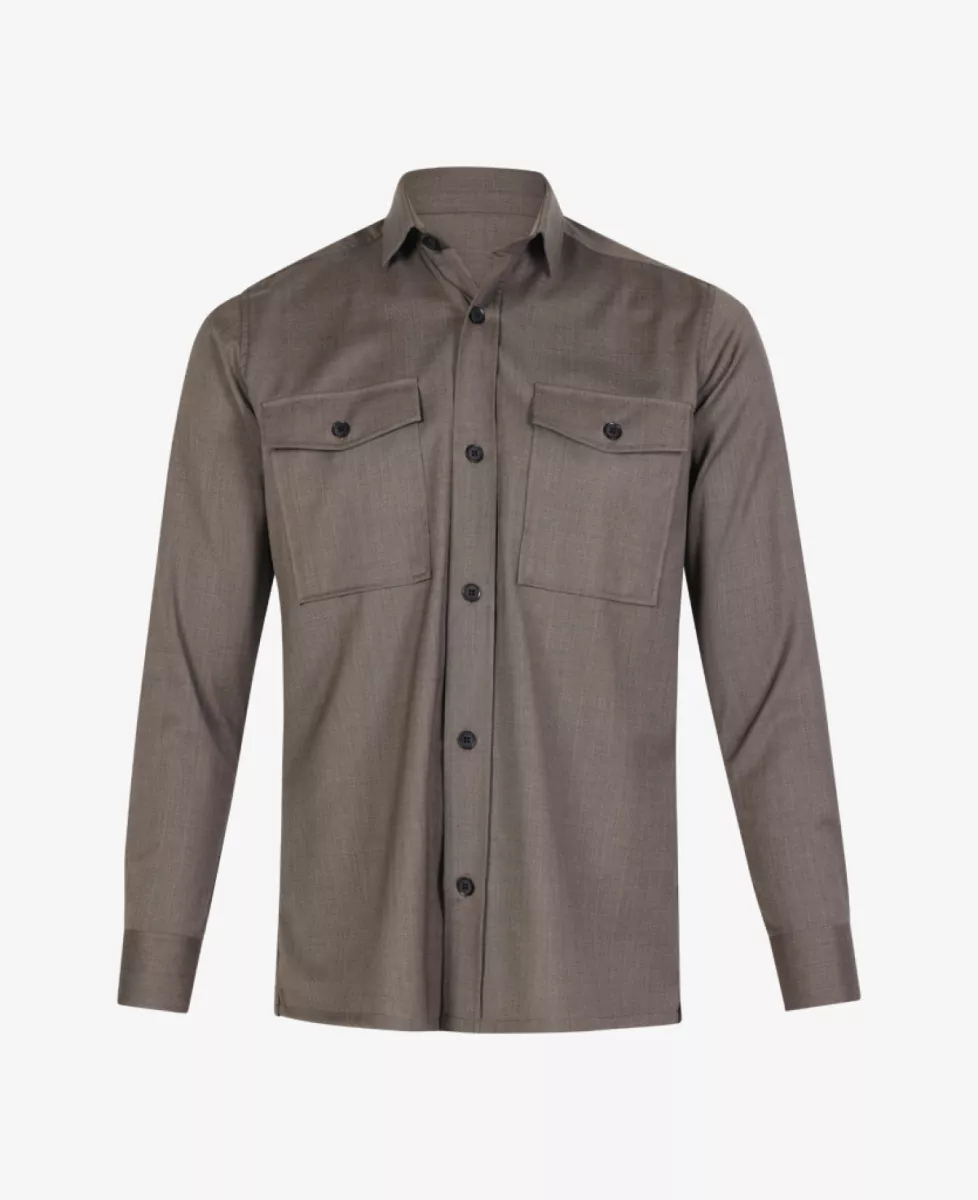 Genti Overshirt - Taupe 1 Genti Genti Overshirt - Taupe