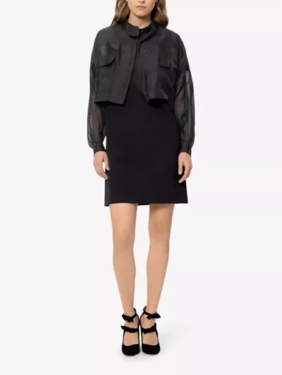 Luisa Cerano Luisa Cerano Overshirt-Bluse mit Stehkragen - **00