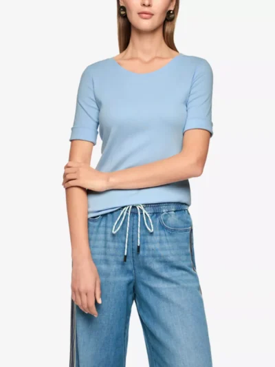 Marc Cain Additions Marc Cain Additions T-shirt - Lichtblauw